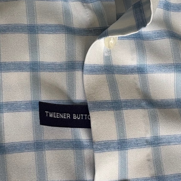 Johnnie-O Prep-Formance Gobi long sleeve shirt blue white Large - Picture 11 of 16